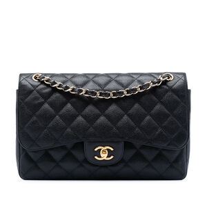 Pre-Loved Chanel Jumbo Classic Caviar Double Flap